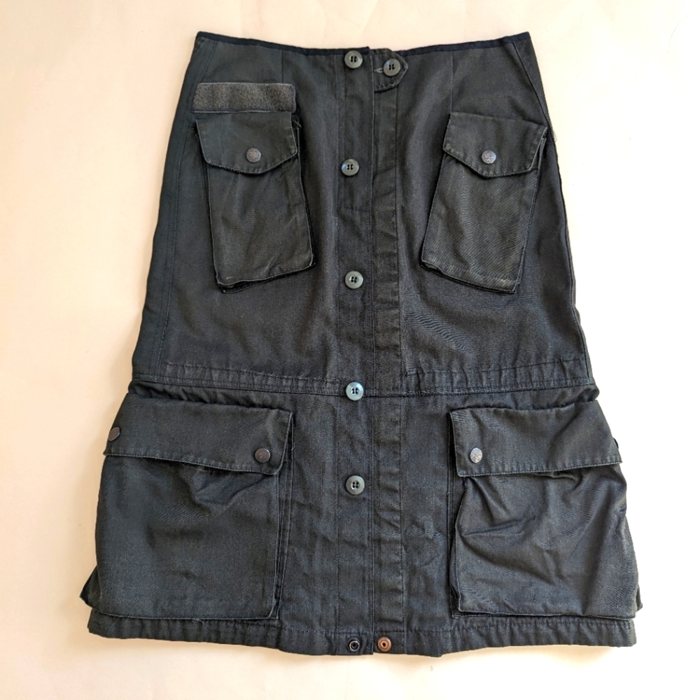 Mayer Peace Collection Utility Pencil Skirt Dark Green Grey Size S